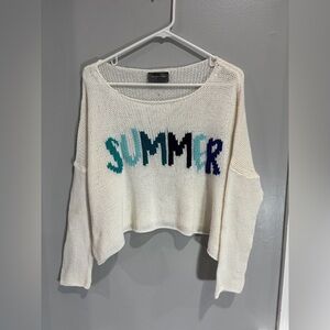 Wooden Ships Paola Buendia SUMMER cropped cotton acrylic oversized pullover S/M